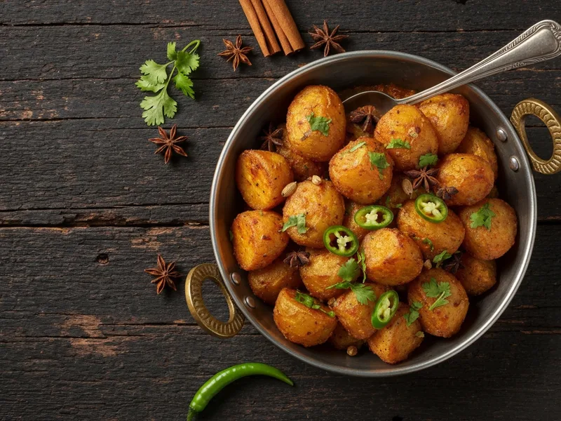 Aloo Tuk (Sindhi Double-Fried Spiced Potatoes)