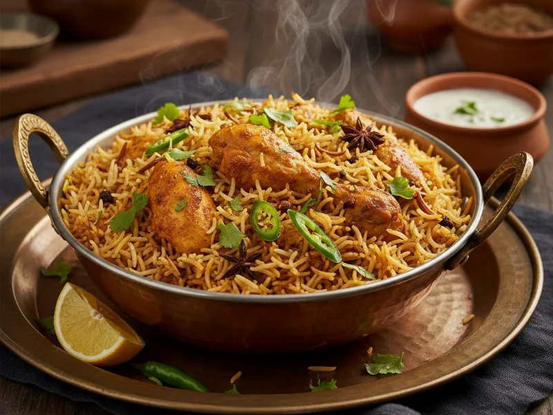 Biryani with Yogurt Marination