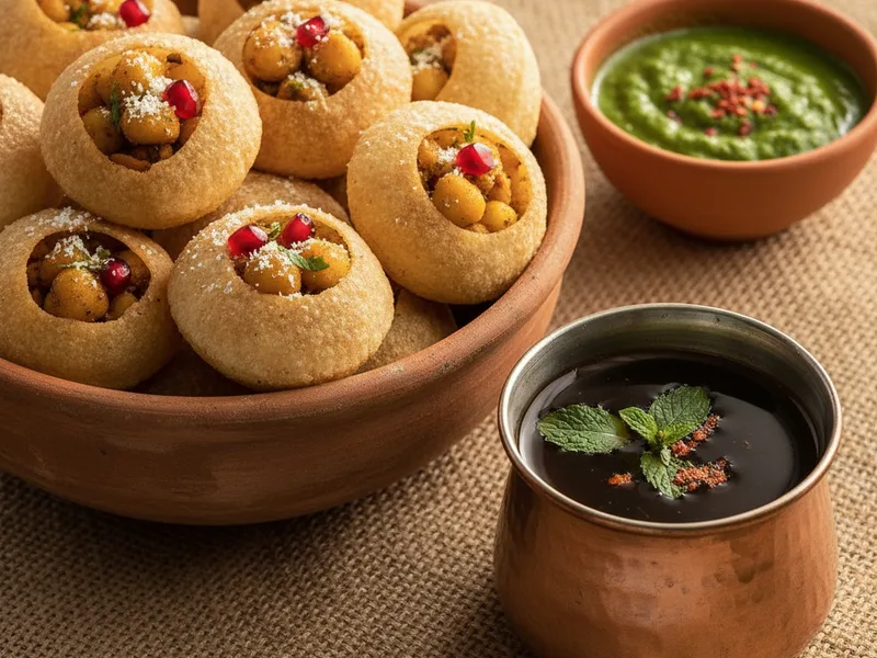 Karachi Gol Gappay with Imli Paani