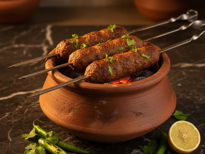 Karachi Gola Kebab — Seekh on Charcoal