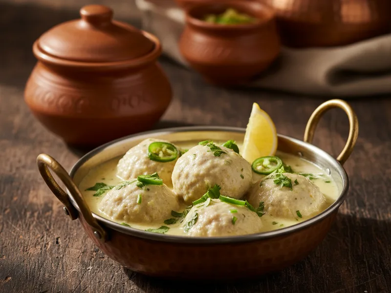 Kashmiri Gushtaba — Yogurt Lamb Meatballs