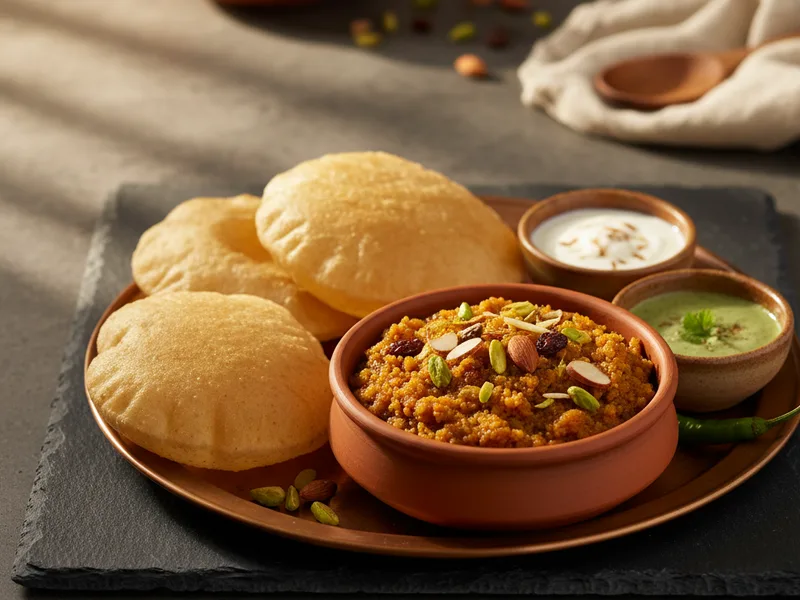 Peshawari Halwa Puri