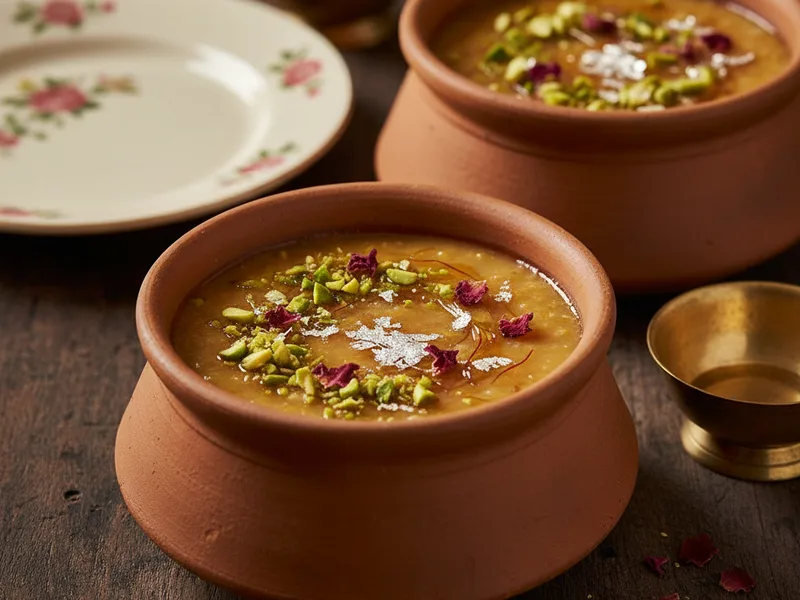 Phirni for Eid — Saffron Rice Pudding in Clay Pots